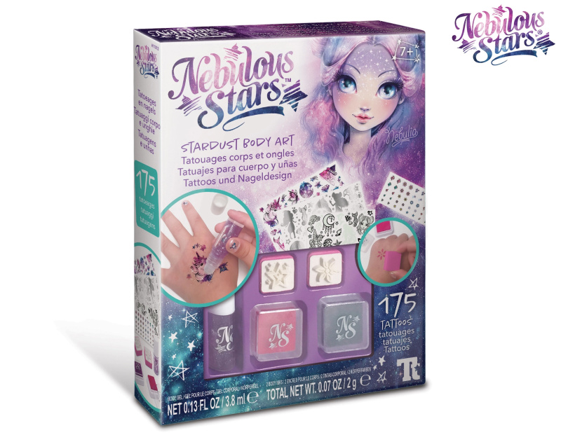 Nebulous Stars třpytivá tetování se hvězdným prachem