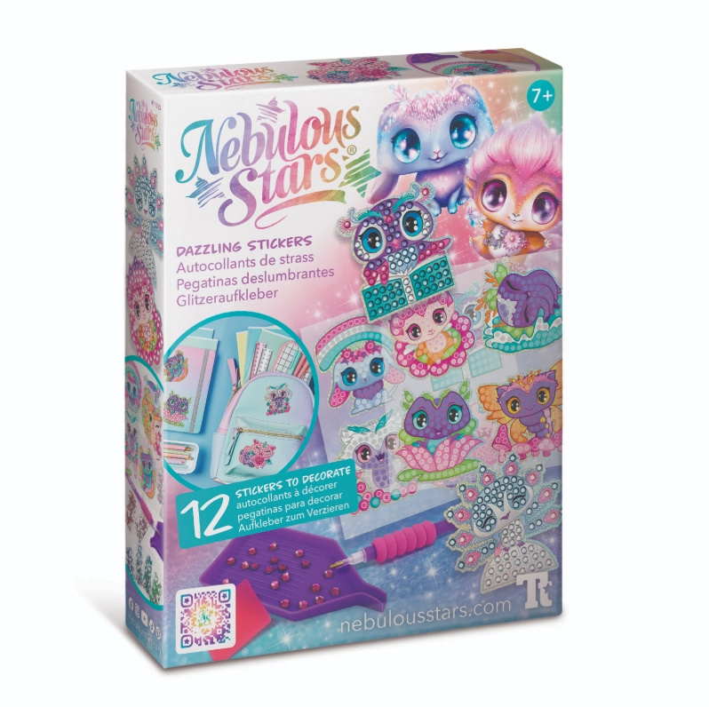 Nebulous Stars oslnivé samolepky s kamínky – kreativní set