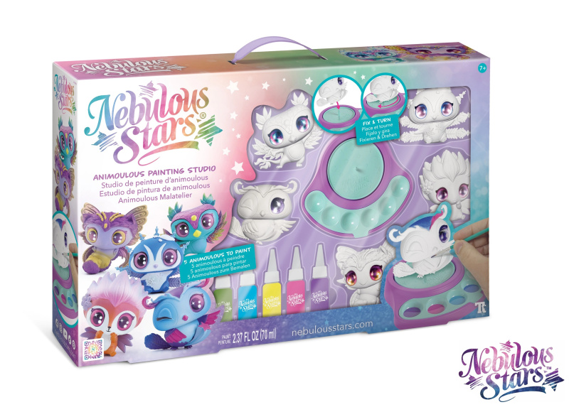 Nebulous Stars barvení animoušů s otočným stojanem
