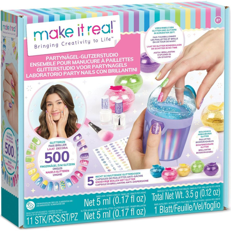 Třpytivé párty nehty