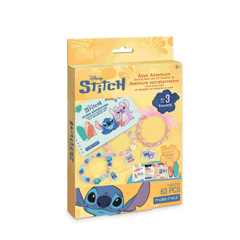 Make It Real Aktivitní sešit a sada náramků s motivem mimozemšťana od Disneyho Stitche