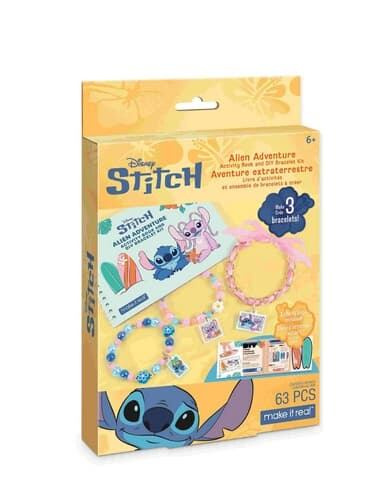 Make It Real Aktivitní sešit a sada náramků s motivem mimozemšťana od Disneyho Stitche