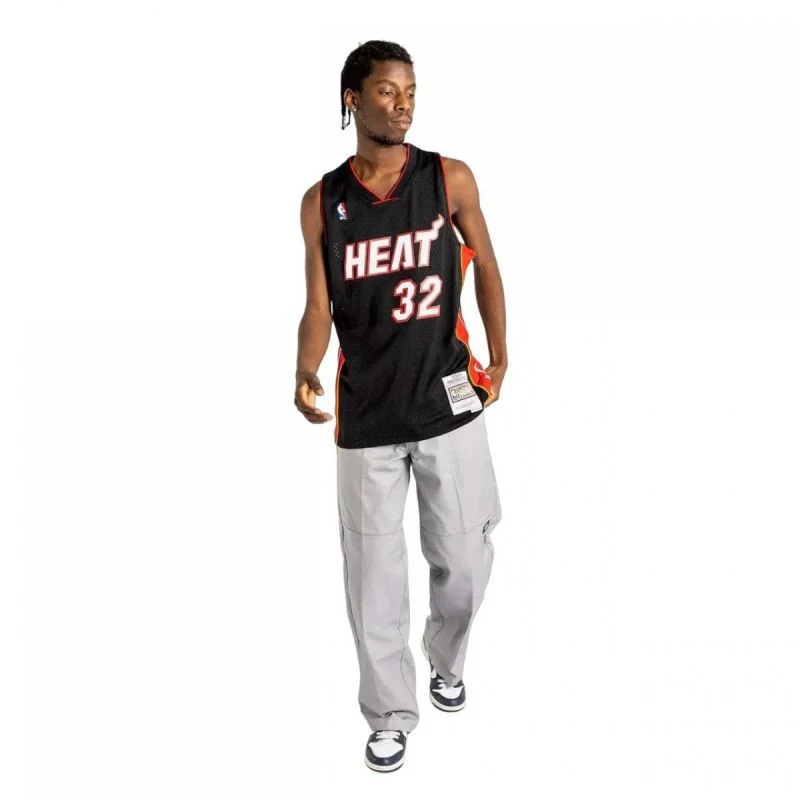 Pánské tričko Mitchell & Ness NBA Swingman Miami Heat Shaquille O`Neal M SMJYAC18017-MHEBLCK05SON L