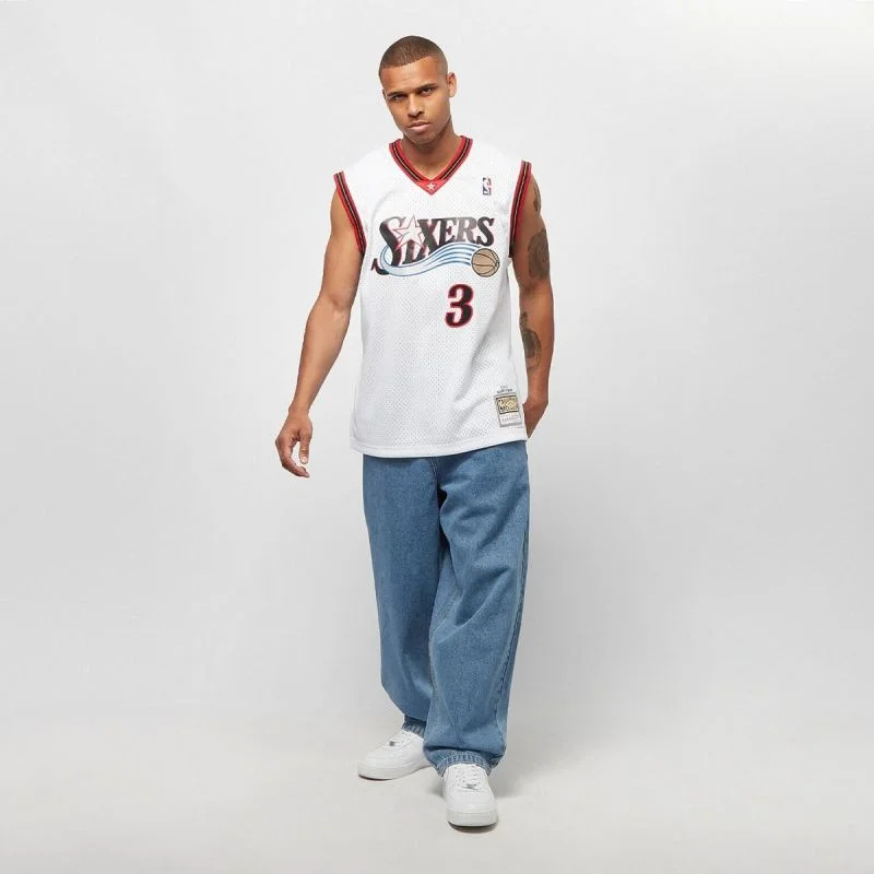 Mitchell & Ness NBA Swingman Home Jersey 76ERS 00 Allen Iverson M SMJYGS18200-P76WHIT00AIV pánské m