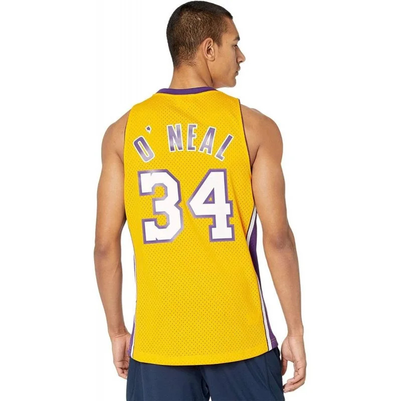 Mitchell & Ness pánský dres Los Angeles Lakers NBA Swingman Home Jersey Lakers 99 Shaquille O`Neal SMJYGS18179-LALLTGD99SON s