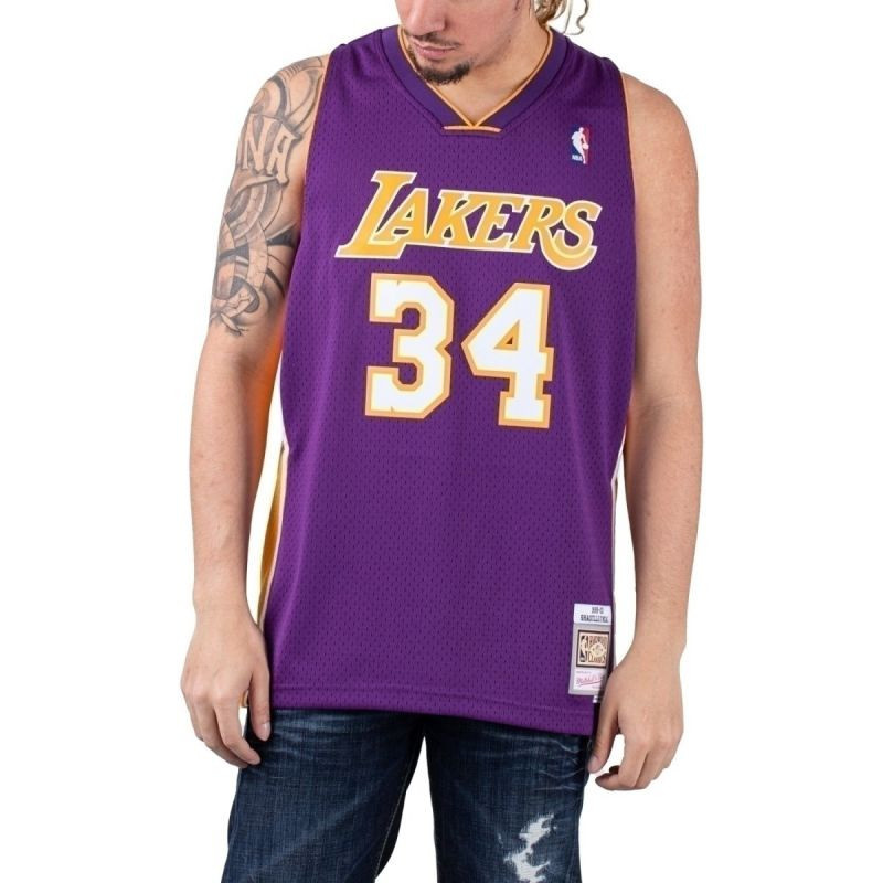 Mitchell & Ness Los Angeles Lakers NBA Swingman Jersey Lakers 99-00 Shaquille O`Neal SMJYGS18447-LALPURP99SON pánské oblečení m