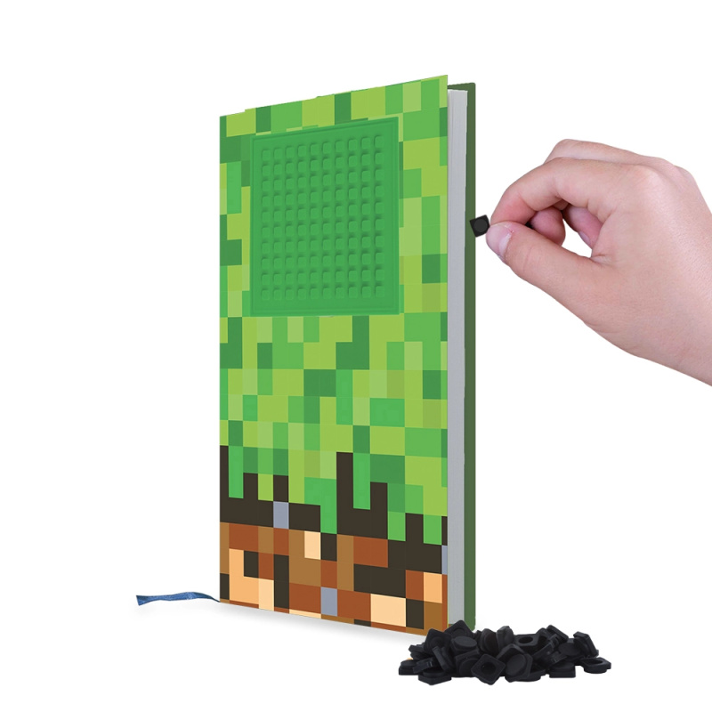 PIXIE CREW Deník A5 Minecraft ZELENO-HNĚDÝ