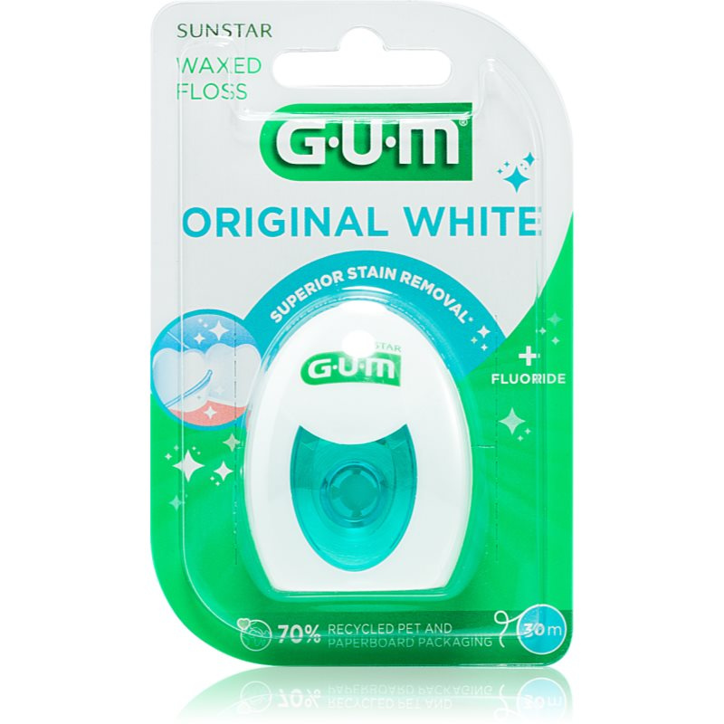 GUM Sunstar GUM OriginalWhite zubní nit bělicí, 30 m