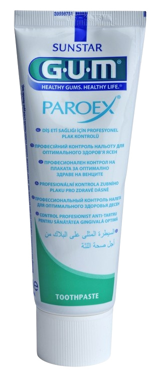 GUM Sunstar GUM PAROEX zubní pasta (CHX 0,06 % + CPC 0,05 %), 75 ml