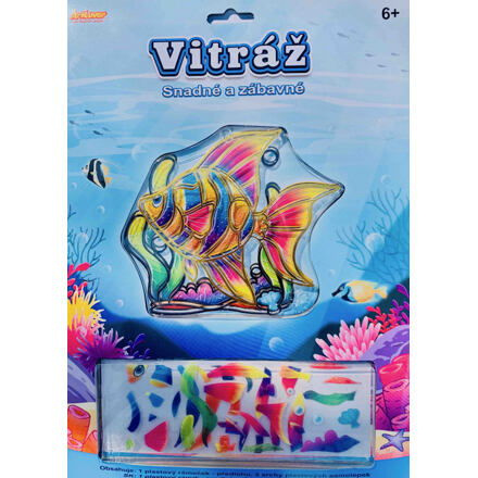 ArtLover Vitráž Ryba 13cm