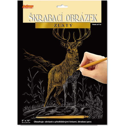 SMT Škrabací obrázek zlatý, více druhů