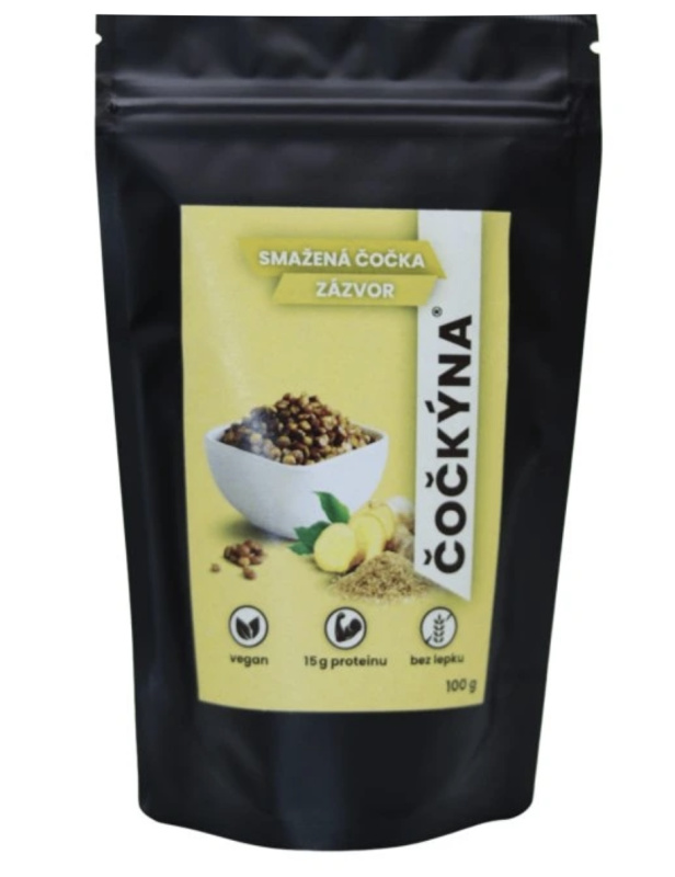 ČOČKÝNA Smažená sladká čočka Zázvor Hmotnost: 100 g