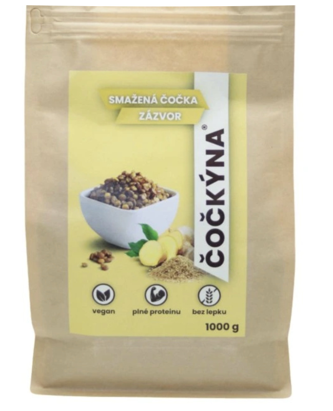 ČOČKÝNA Smažená sladká čočka Zázvor Hmotnost: 1 kg