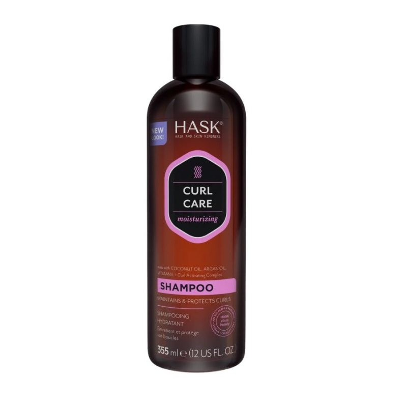 HASK Curl Care hydratační šampon pro vlnité a kudrnaté vlasy 355 ml