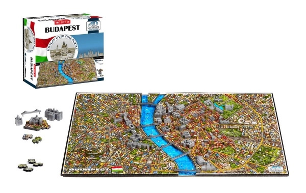 4D Cityscape 4D puzzle Budapešť 1265 ks