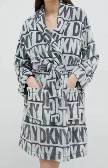 Dámský župan YI2222605F 031 šedá  - DKNY šedá XL