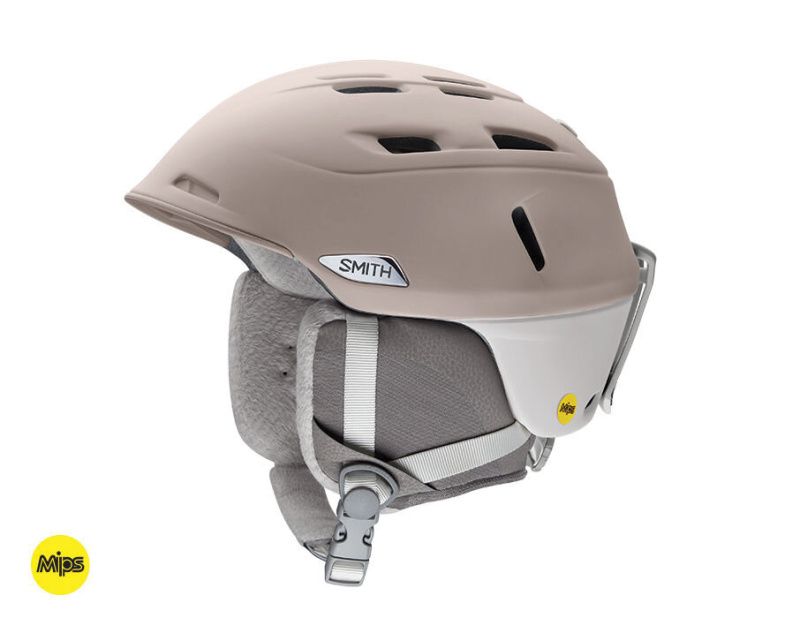Smith snowboardová helma Compass Matte Tusk/Vapor | Šedá | Velikost snb 55-59