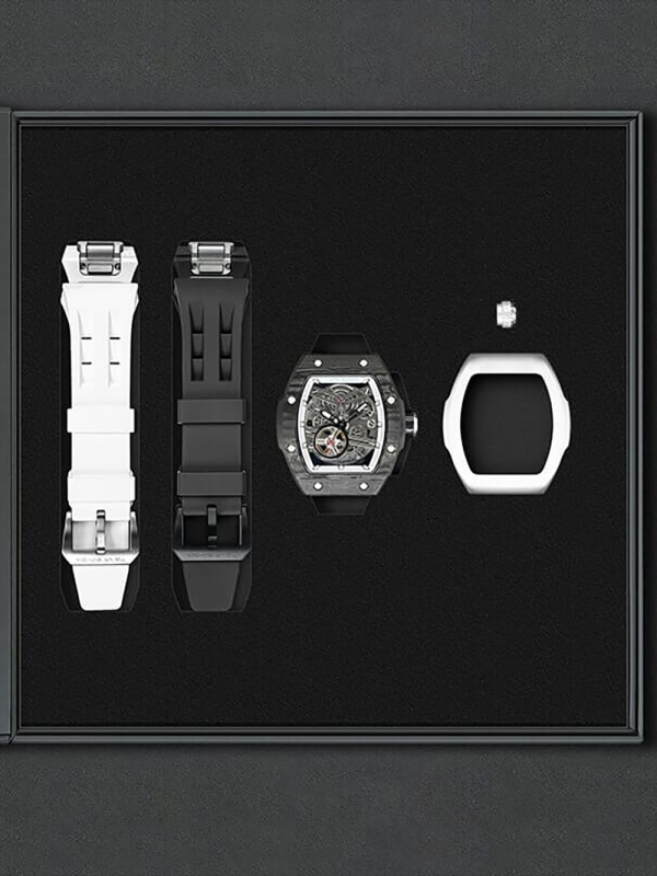 Tsar Bomba TB8218(1+2)FCF/FKM-01BK/WH Atomic Twin Interchangeable Automatic Watch 45mm 10ATM