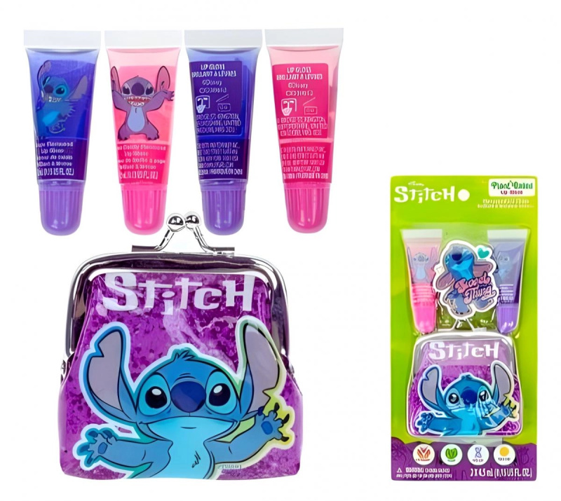 Sada peněženky a 2 gelů na rty Stitch
