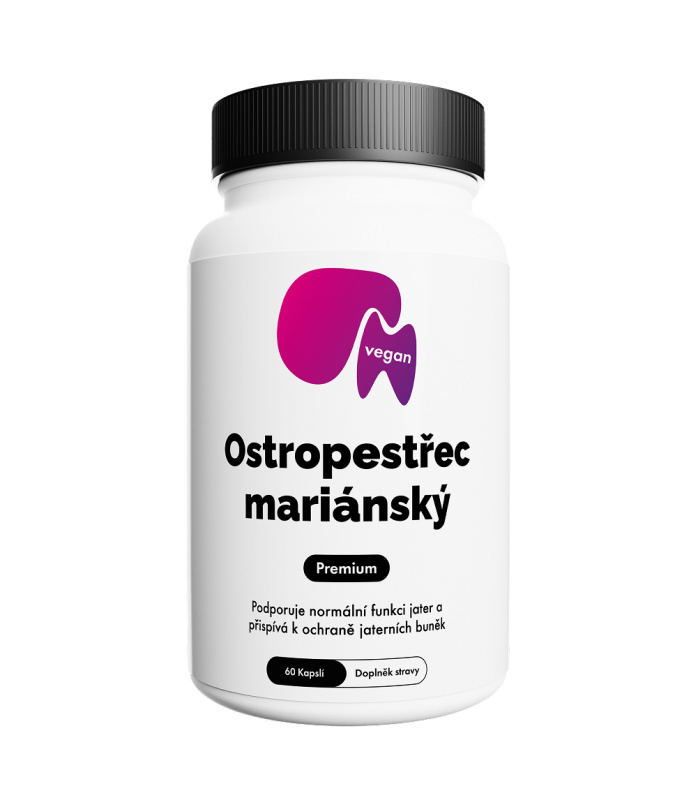 Citronek Ostropestřec Mariánský 200 mg Silymarinu – 60 veganských kapslí | Podpora jater