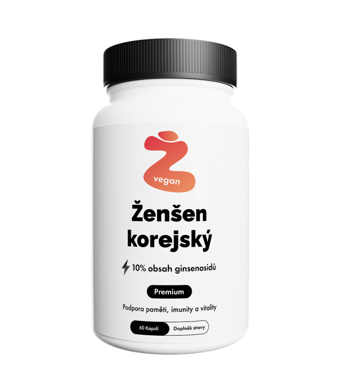 Citronek Ženšen Korejský 10% Ginsenosidů – 60 veganských kapslí | Paměť a vitalita