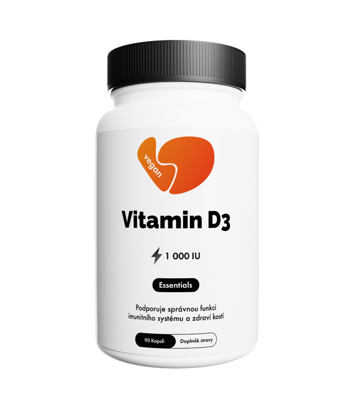 Citronek Vitamin D3 1000 IU – 90 veganských kapslí | Zdraví kostí a imunity