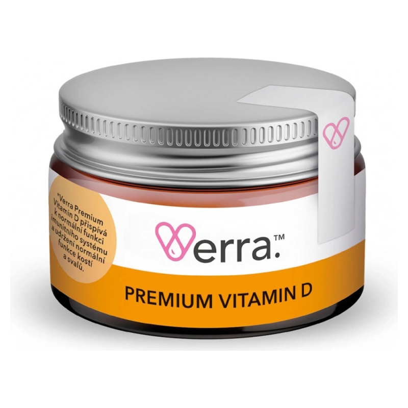 Verra. VERRA Premium Vitamin D, 30 kapslí