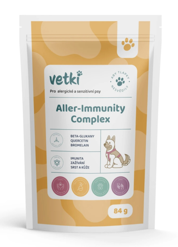 vetki Aller-Immunity Complex, Komplex imunita, zažívání, srst a kůže, 84 g