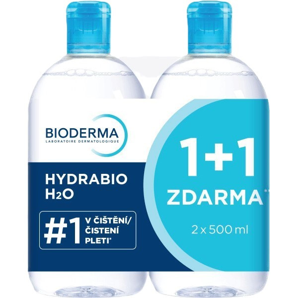 BIODERMA Hydrabio H2O 2x500ml 1+1 Festival