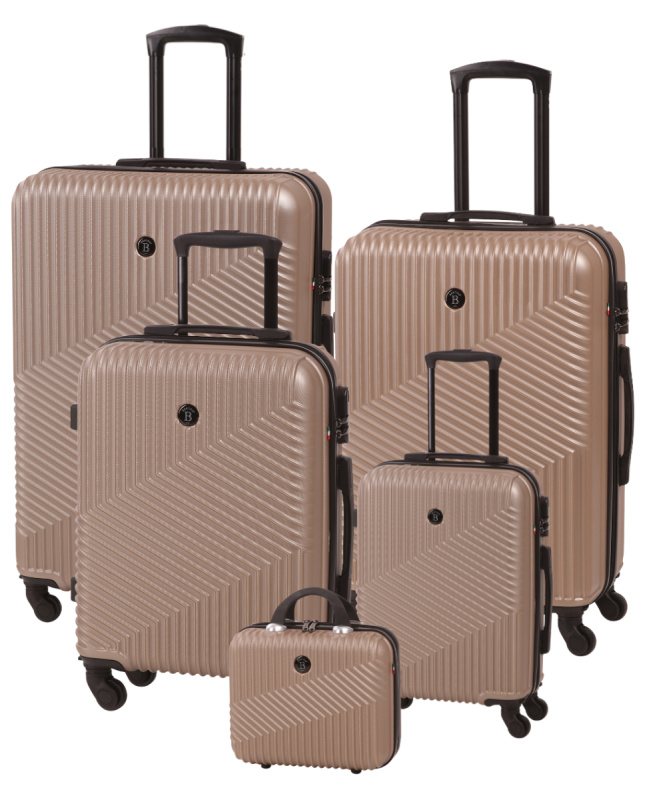 Cestovní kufr bertoo milano - champagne set 5v1