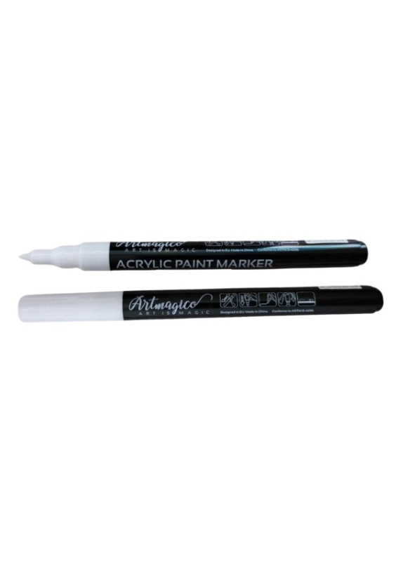 Artmagico akrylový popisovač bílá 0,7 mm | 80166 Artmagico
