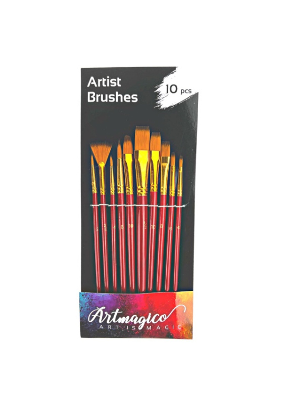Artmagico nylonové štětce 10 kusů Artmagico