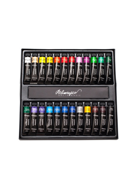 Artmagico Akrylové barvy 12 ml x 24 ks Artmagico