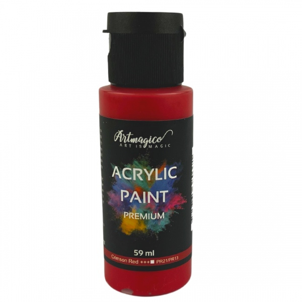 Artmagico - akrylové barvy Premium 59 ml Barva: Crimson red Artmagico