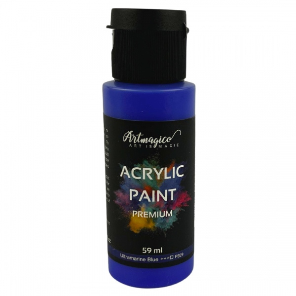 Artmagico - akrylové barvy Premium 59 ml Barva: Ultramarine blue Artmagico