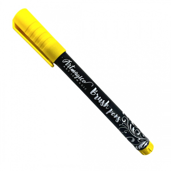 Artmagico Brush pens fixy akrylové Brush peny barvy: Yellow Artmagico