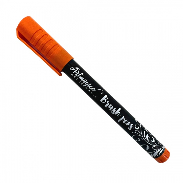Artmagico Brush pens fixy akrylové Brush peny barvy: Orange Artmagico