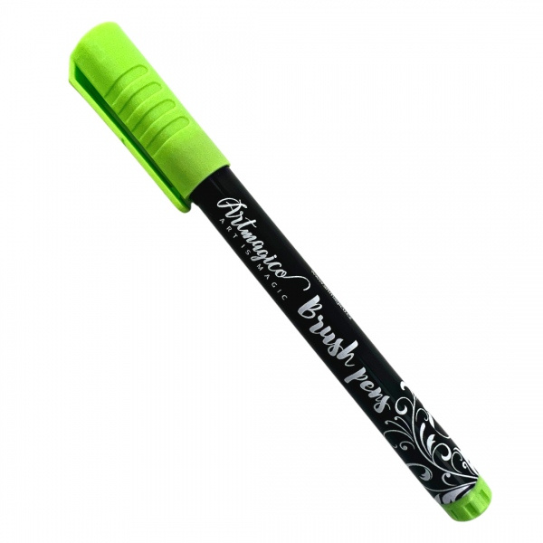 Artmagico Brush pens fixy akrylové Brush peny barvy: Lime green Artmagico