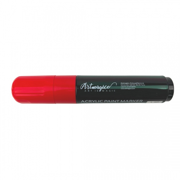 Artmagico akrylový popisovač JUMBO (15 mm) Barva: Červená Artmagico