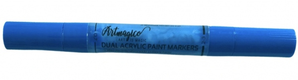 Artmagico Akrylový fix DUAL se dvěma hroty 1 KUS Barva: Modrá Artmagico