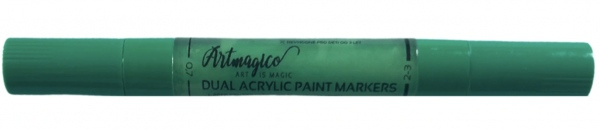 Artmagico Akrylový fix DUAL se dvěma hroty 1 KUS Barva: Zelená Artmagico