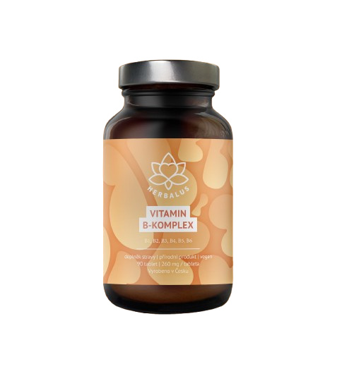 Herbalus Vitamin B-Komplex, 90 kapslí