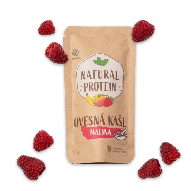 Natural Protein Proteinová ovesná kaše- Malina Hmotnost: 60 g