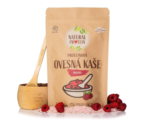 Natural Protein Proteinová ovesná kaše- Malina Hmotnost: 360 g