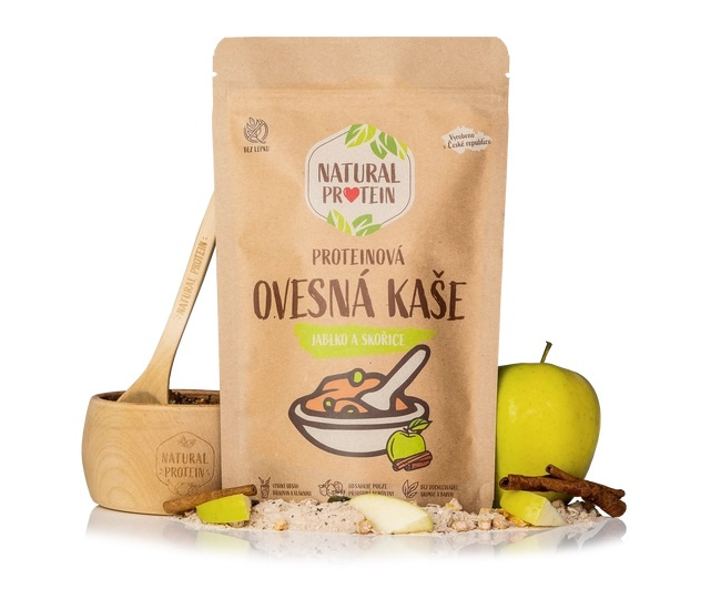 Natural Protein Proteinová ovesná kaše- Jablko a skořice Hmotnost: 360 g