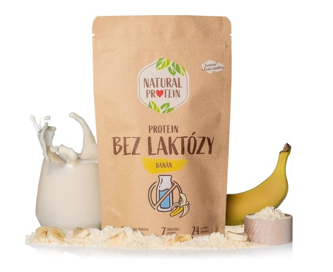 Natural Protein Bezlaktózový protein - Banán 350g
