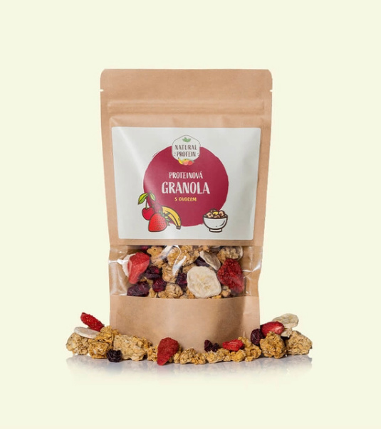Natural Protein Proteinová granola - ovocná, 250g