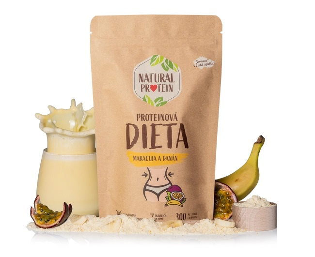 Natural Protein Proteinová dieta- maracuja a banán, 350g