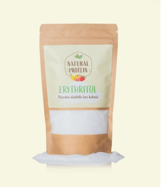 Natural Protein ERYTHRITOL Natural Protein, sladidlo bez kalorií, 350g