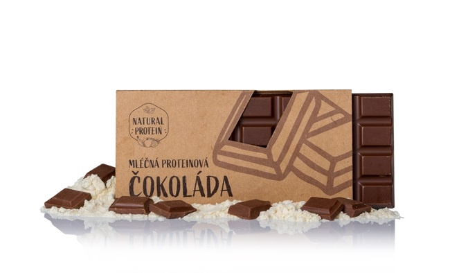 Natural Protein Mléčná proteinová čokoláda, 85g